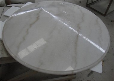 36 colių apvalus marmurinis stalviršis